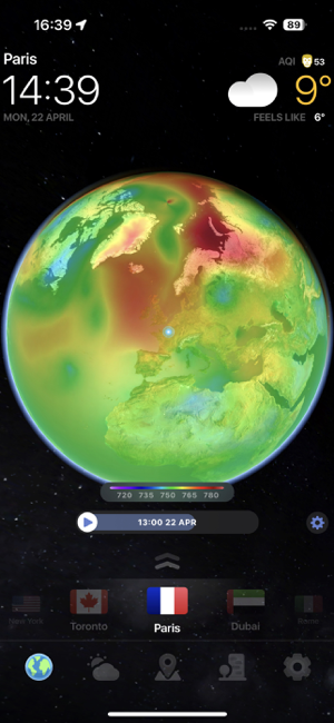 METEO ACUM ° - Captură de ecran pentru prognoza locală