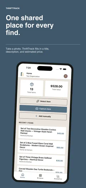 ThriftTrackApp screenshot 1
