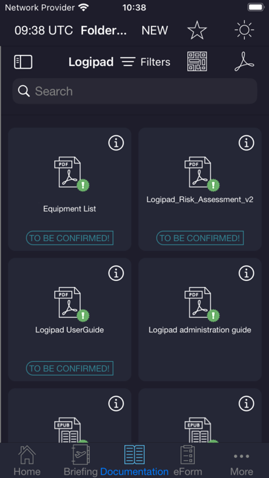 Logipad EFB Screenshot