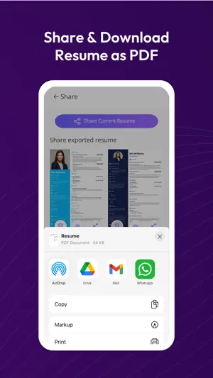 CVOnApp - AI Resume Maker PDF screenshot 3