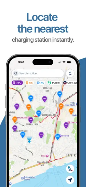 Zes-EV Station Network iPhone screenshot 2
