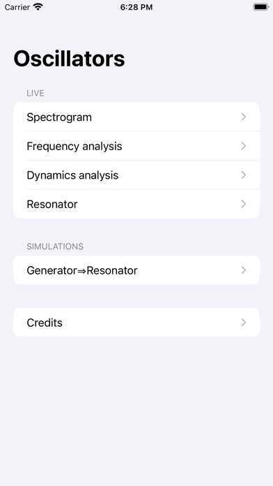 Oscillators Screenshot
