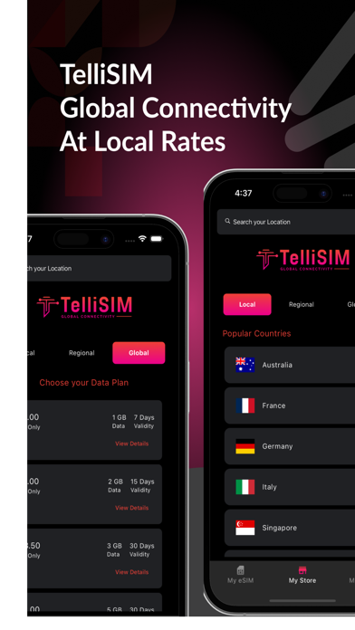TelliSIM Screenshot
