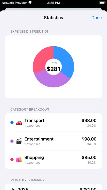Daily Expense Tracking