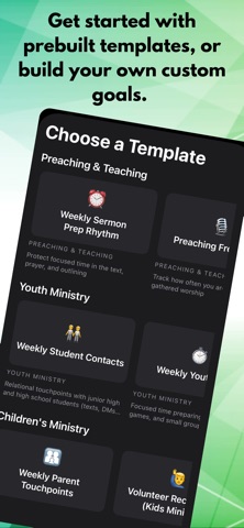 Ministry Goals screenshot
