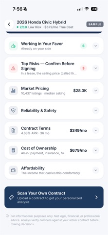 Ratifi - Contract Analyzer iPhone screenshot