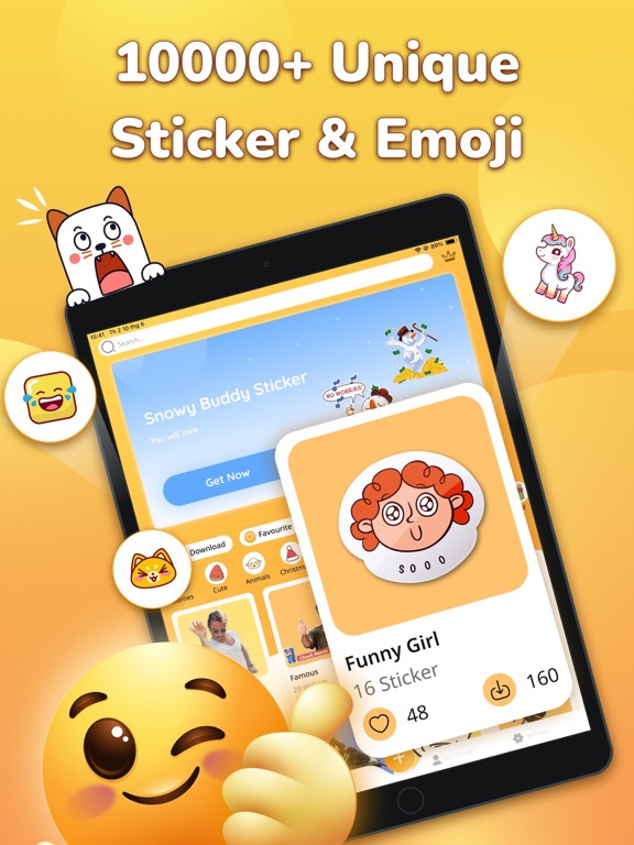 Screenshot #4 pour Funny Emoji - WASticker Maker