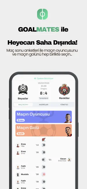 Goal Mates - Pro Halı Saha screenshot 4