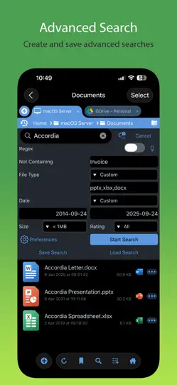 Screenshot von FileBrowser Professional auf dem iPhone 5