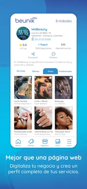 Beunik PRO Negocios de belleza screenshot 4