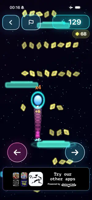 Neon Space Ball screenshot 1
