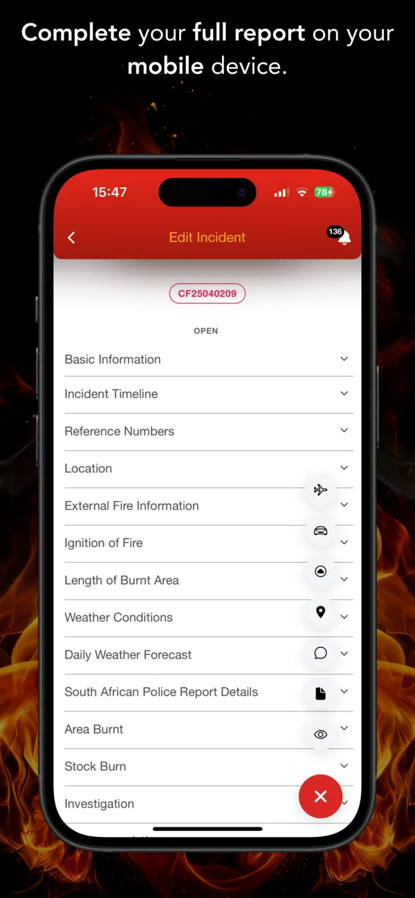 Screenshot #2 pour Fireweb Reporter App