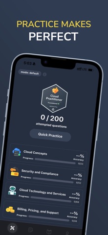 AWS Cloud Practitioner CLF Screenshot 1 of 4