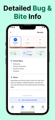 Bug Bite Identifier: AI Scan Screenshot 2 of 4