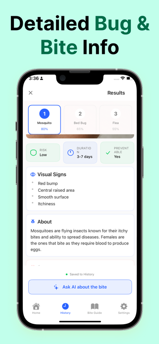 Bug Bite Identifier: AI Scan Screenshot 2 of 4