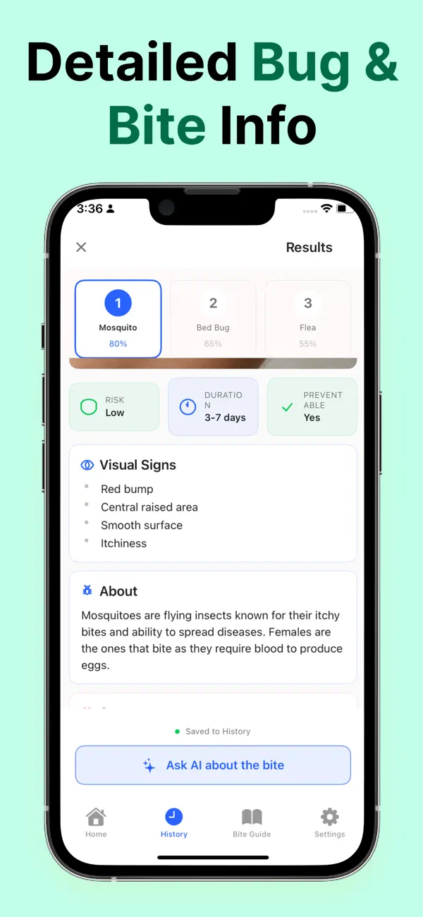#2. Bug Bite Identifier: AI Scan (iOS) Ved: Juyana Islam