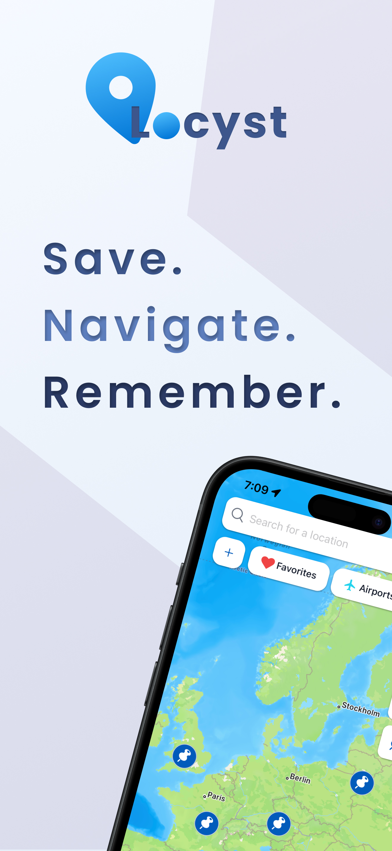 Locyst: Save Places, Navigate