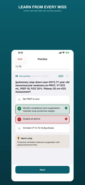 Respiratory Therapist Prep TMC screenshot 3
