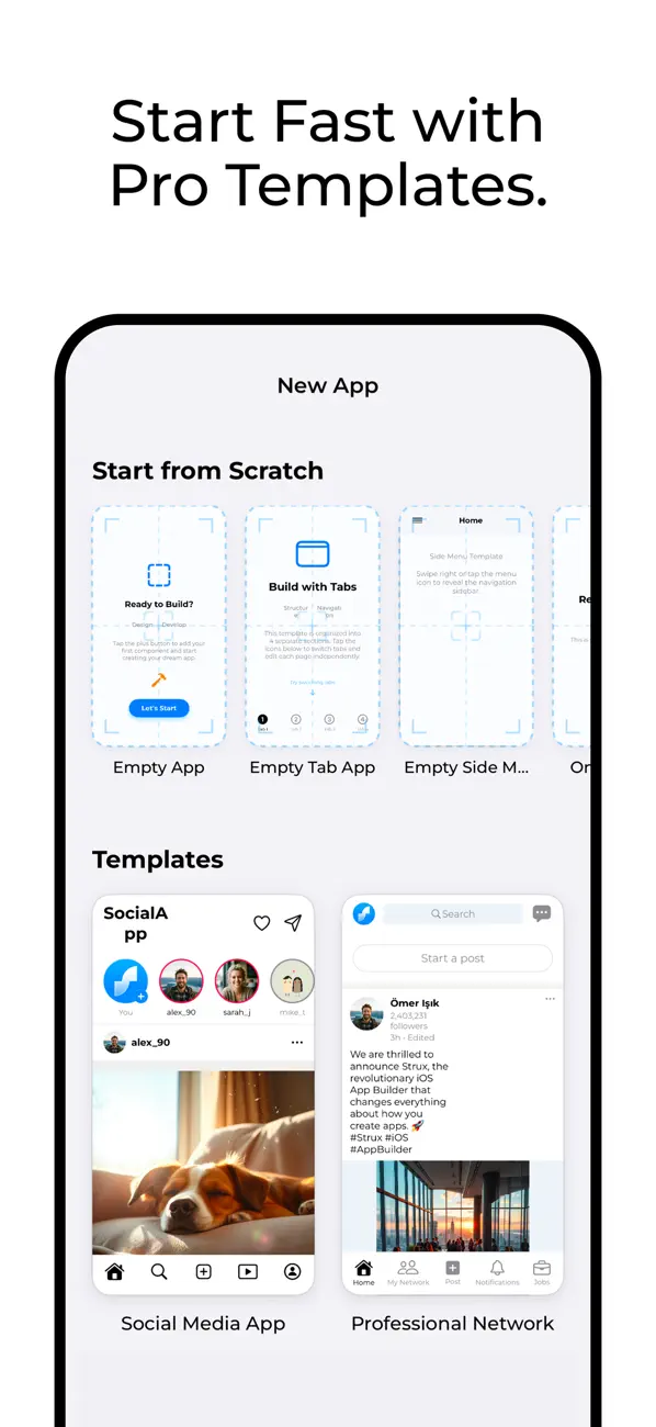 #4. Strux: Mobile App Builder (iOS) Ved: Ashak Studios