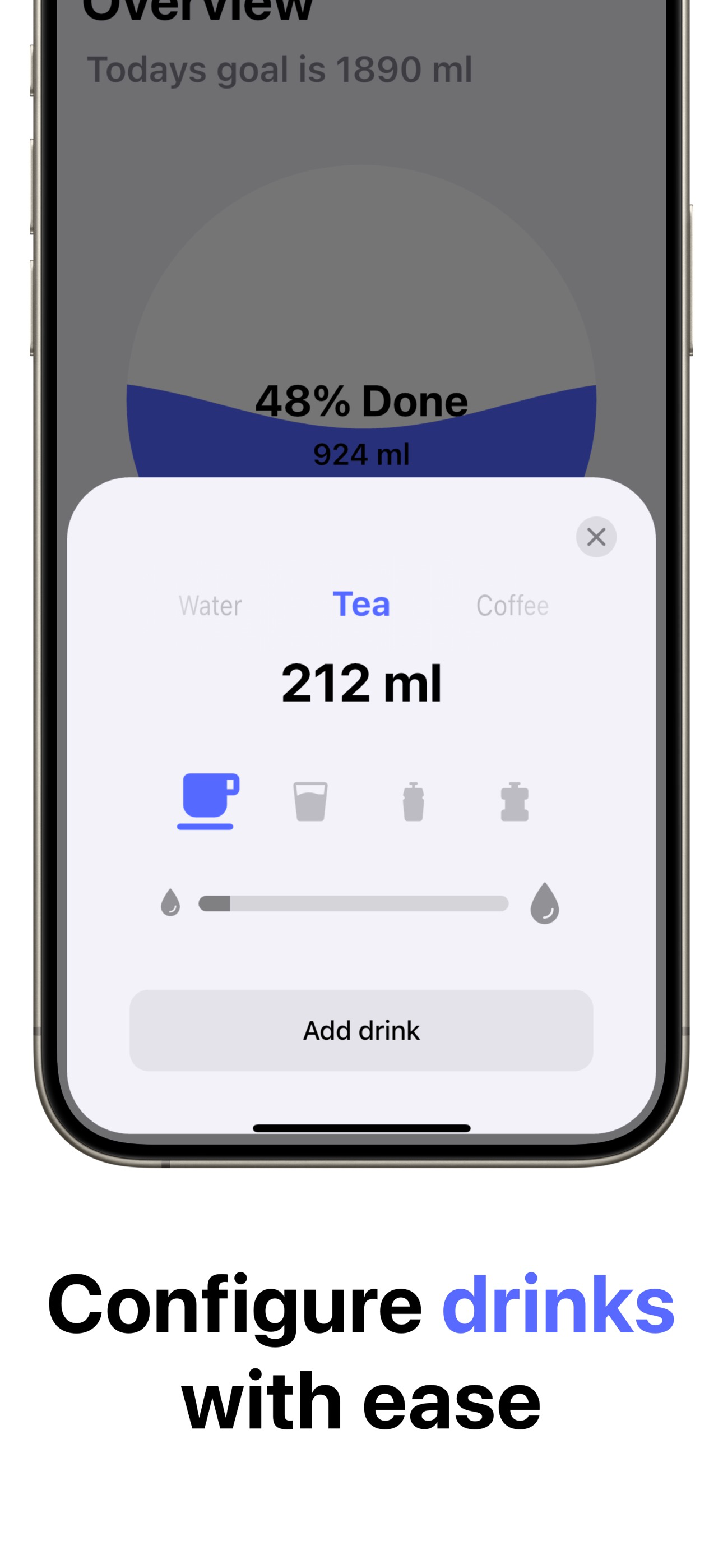 Water tracker: Watery screenshot 3