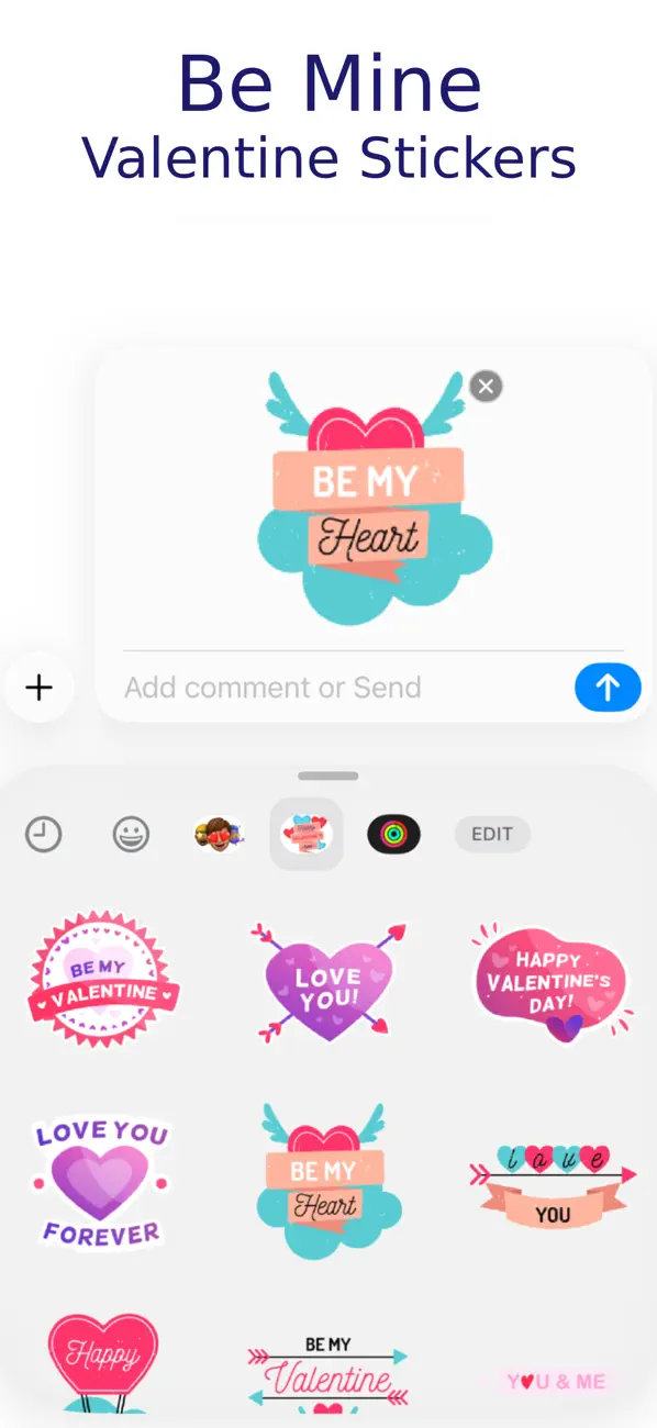 Screenshot #3 pour Be Mine Valentine Stickers