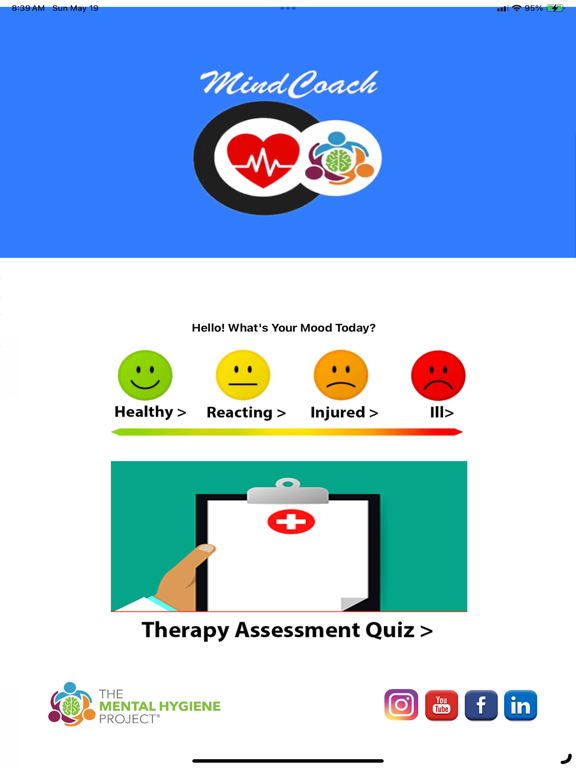 Personal Health Coaching iPad screenshot 1 - Health & Fitness app