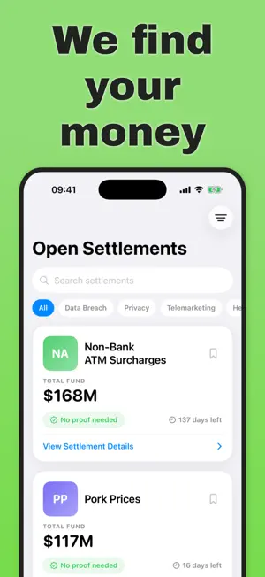 Settlement Finder: Claims screenshot 2