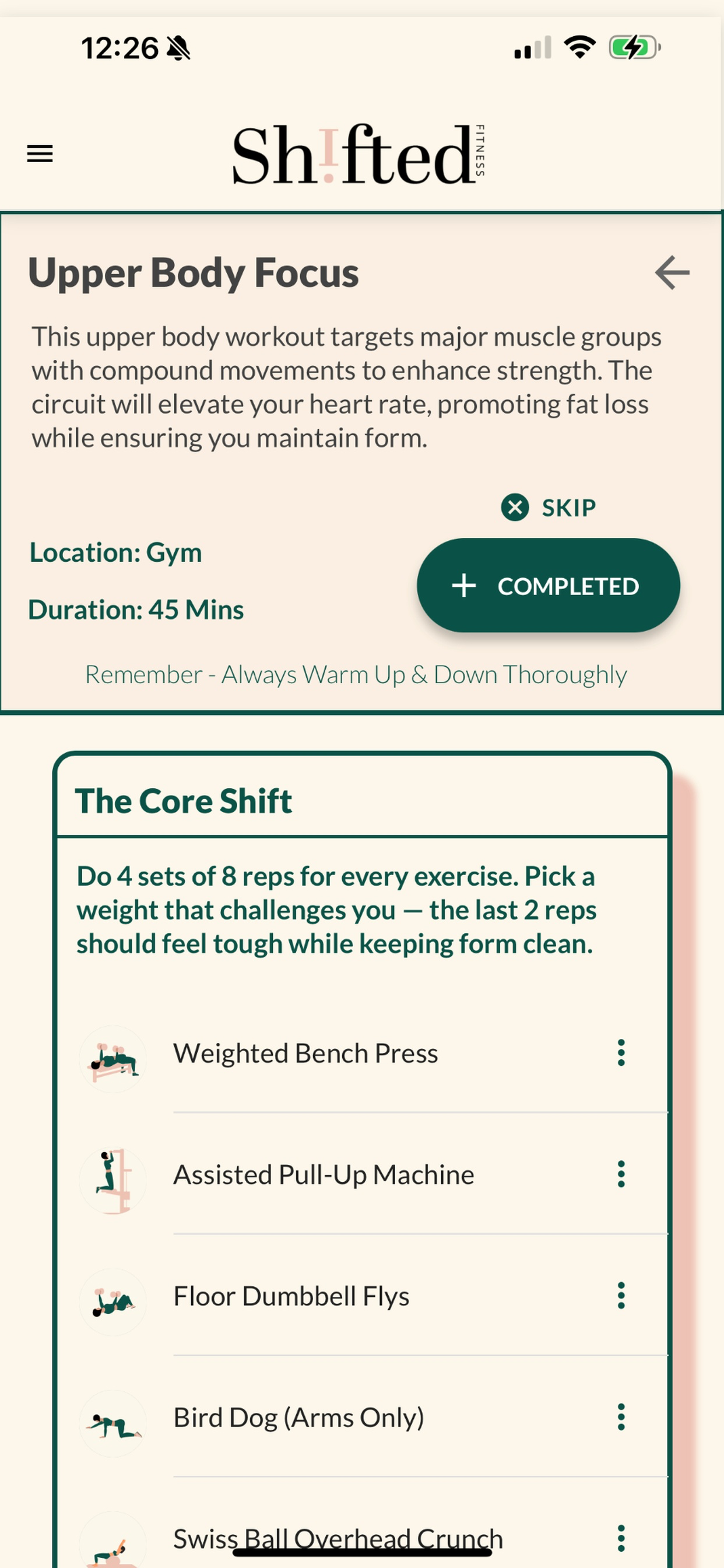 Shifted Fitness screenshot 4
