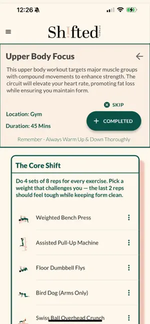 Shifted Fitness screenshot 4