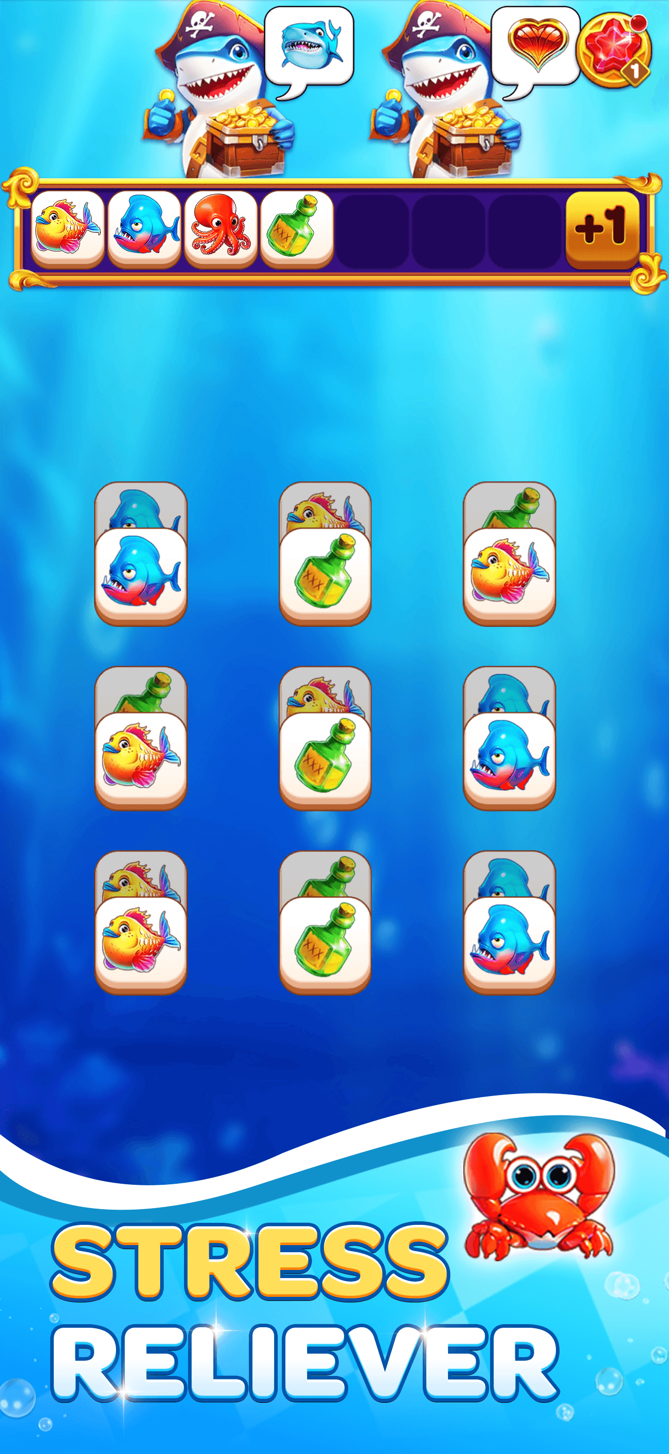 Tile Crunch: Shark Frenzy