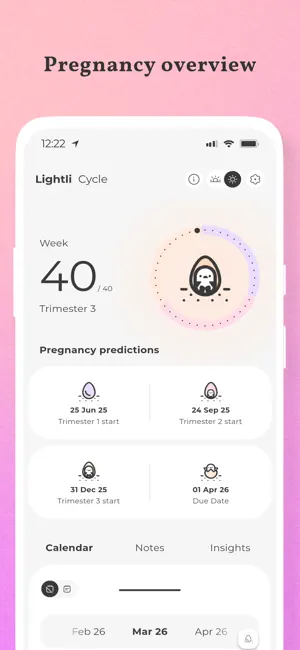 Cycle: period tracker screenshot 2