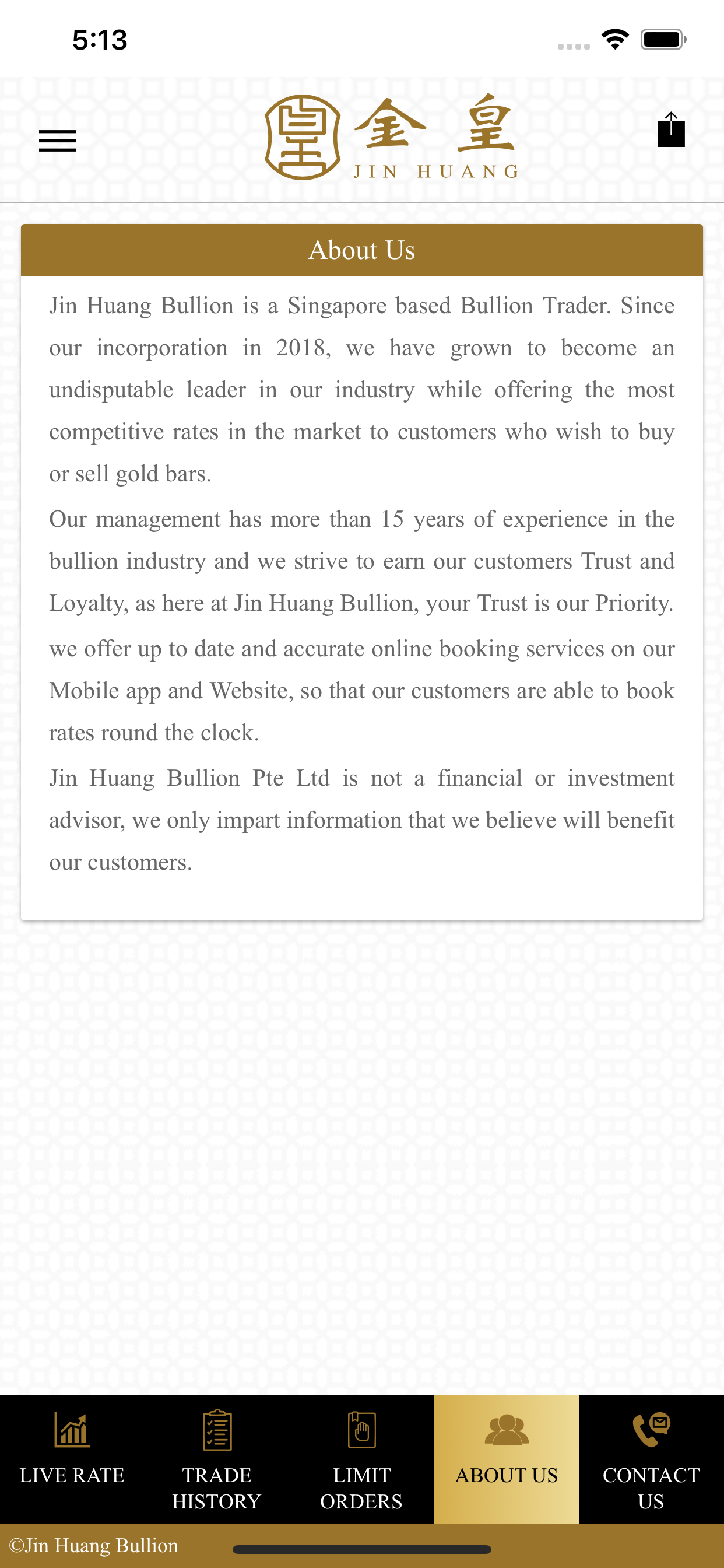 Jin Huang Bullion
