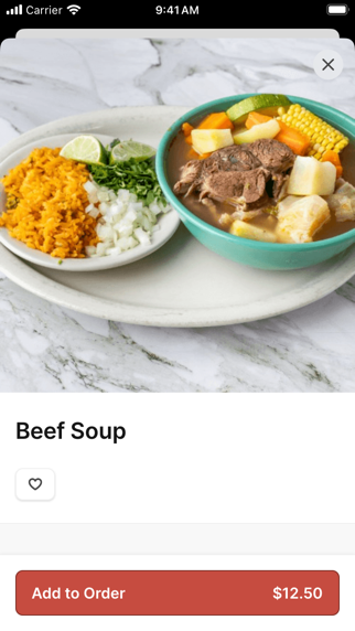 Taqueria Mexico iPhone screenshot 4 - Food & Drink app