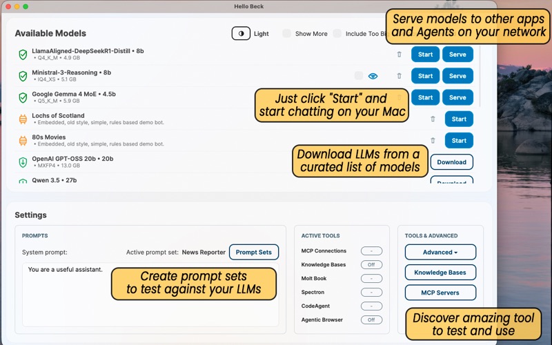 HelloBeck screenshot