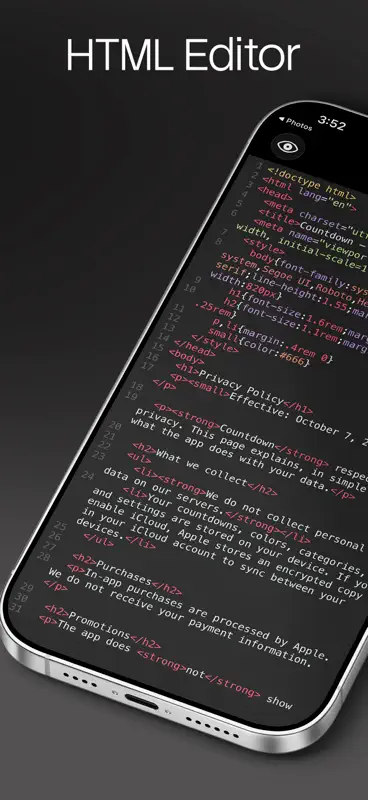 HTML Editor® screenshot 1 of 3