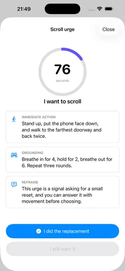 Screenshot von Anti-Addiction OS auf dem iPhone 2