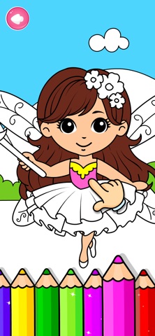 Princess Coloring Book & Pages iPhone screenshot
