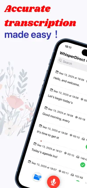 WhisperDirect:AI Meeting Notes screenshot 1
