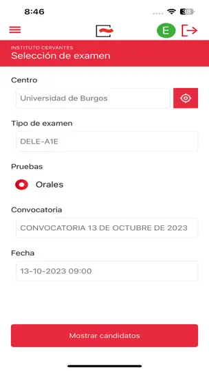 Captura de pantalla de Comprueba en iPhone 4
