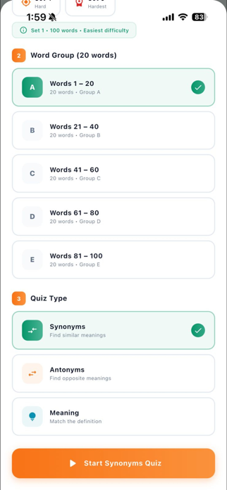 Vocab9Plus Screenshot 3 of 9
