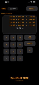 24-Hour Time Calculator screenshot