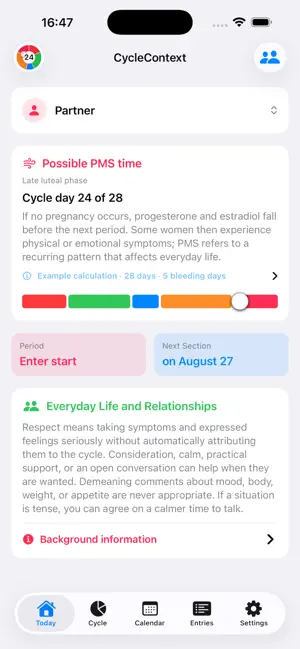CycleContext: Period Guide screenshot 1