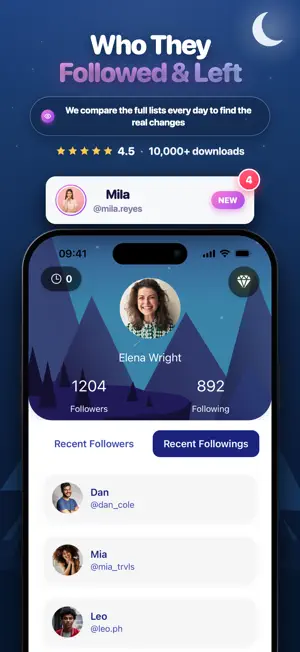 LastFollow: Profile Tracker screenshot 1