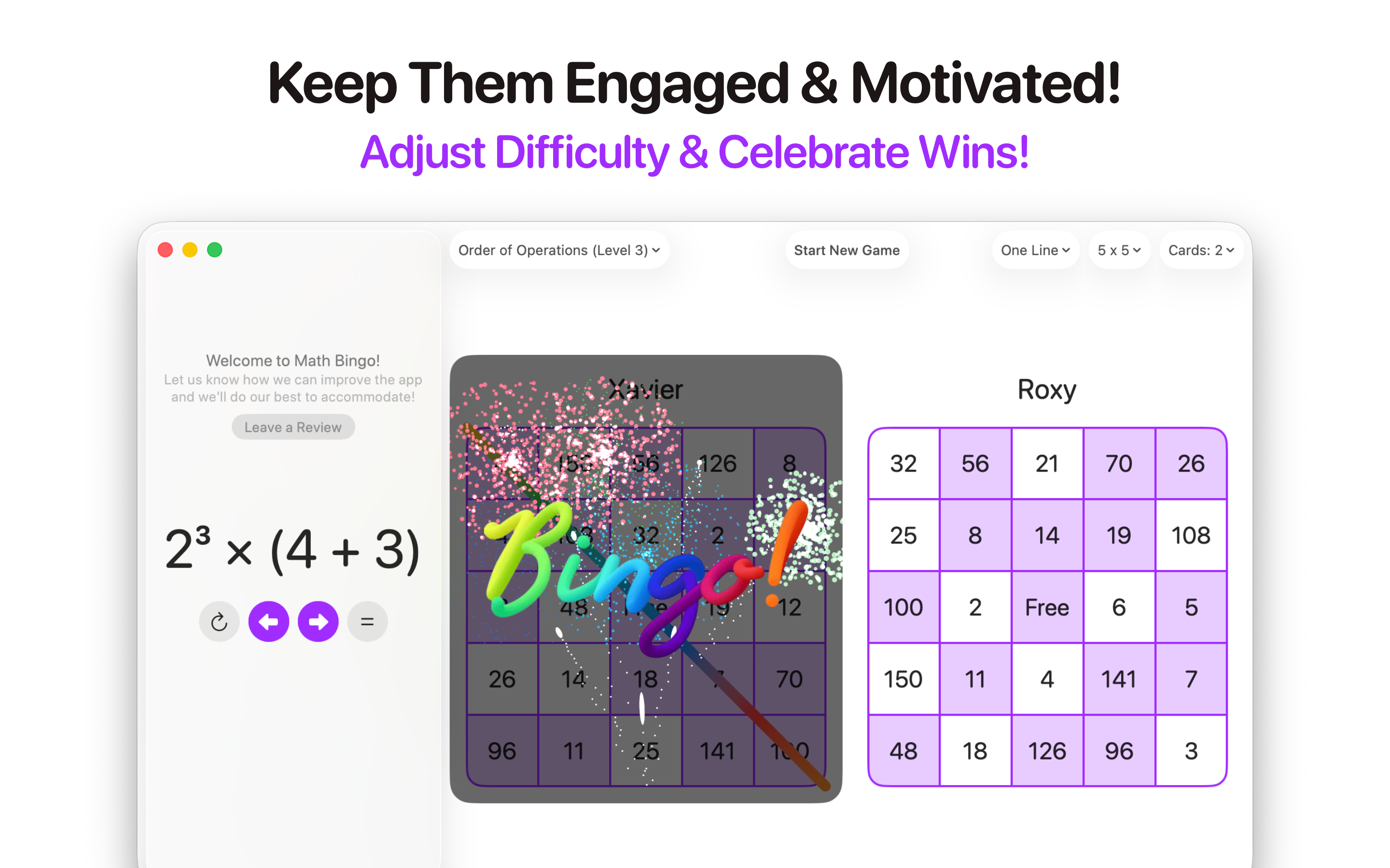 Math Bingo: Homeschool & Class screenshot 9