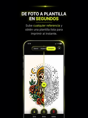 Tattoo Stencil Maker: InkCut iPad screenshot 2