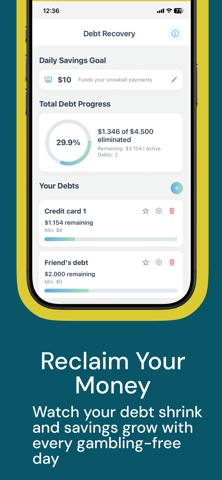 Quit Gambling: Stop addiction iPhone screenshot