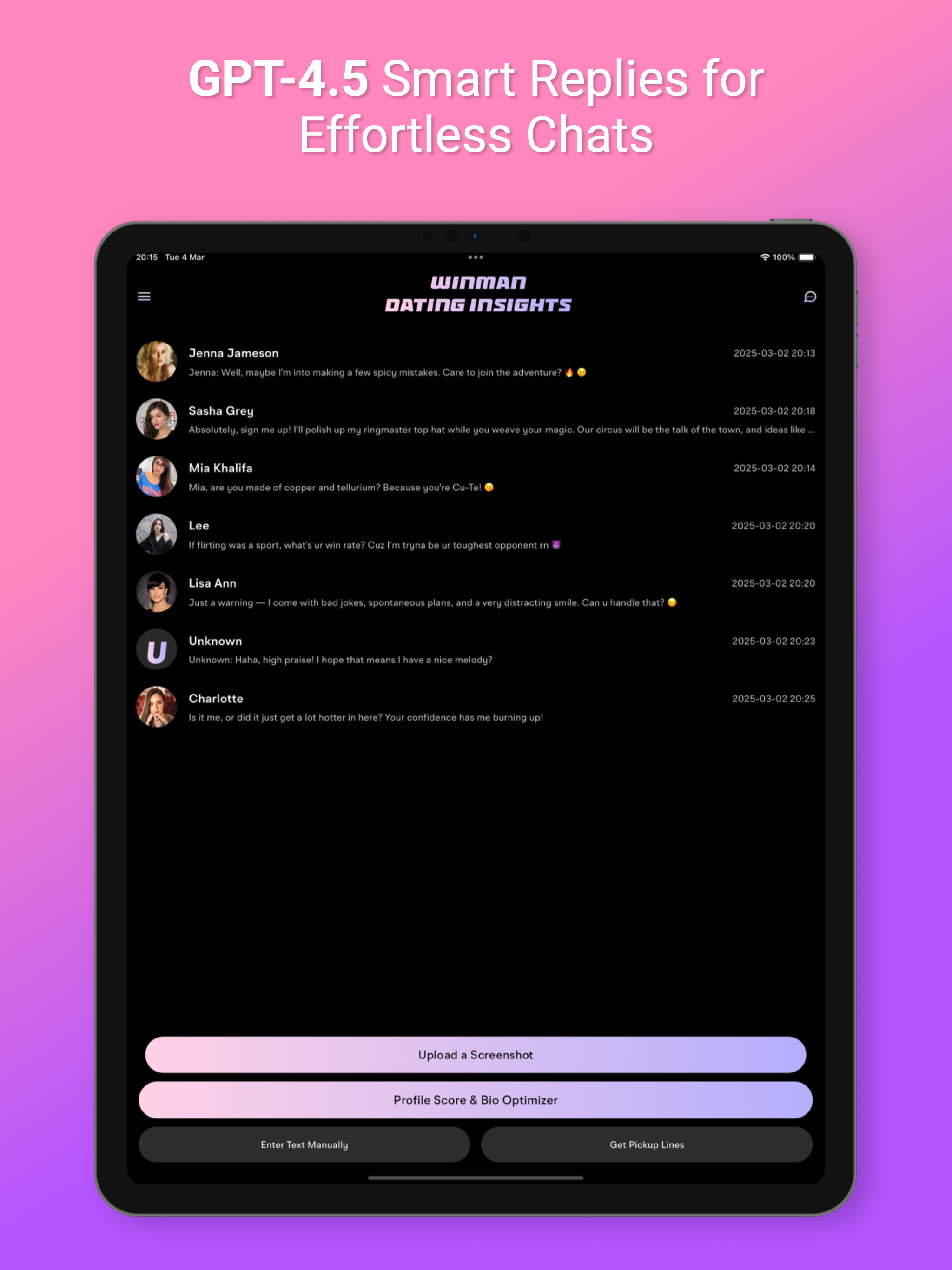 Wingman AI: Dating Insights