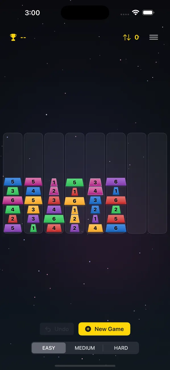 Screenshot #1 pour Block Tower Sort Puzzle Game