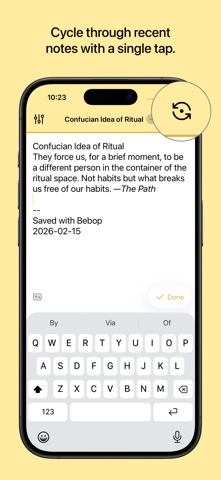 Bebop: Quick Notes screenshot