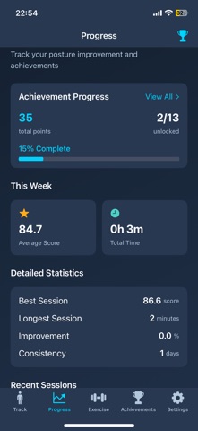 Vertika: Posture Tracker screenshot